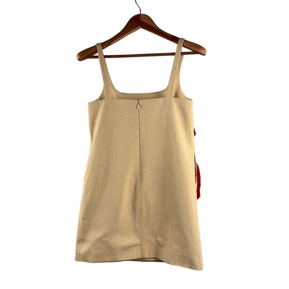 Rachel Comey Tank Mini Dress Joan Jonas Fringe Twill Red Juniper Tree $695 Sz 00 - Picture 9 of 16